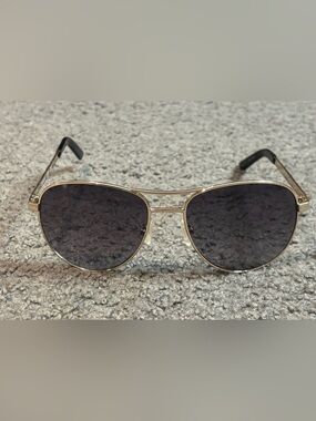 Guess GF0408 32B Ladies 61mm Gold Frame Gray Lens Aviator Sunglasses